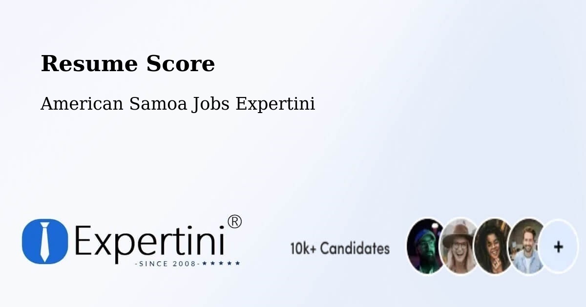 Resume Score & Job Description Match Tool – American Samoa - American Samoa Jobs Expertini