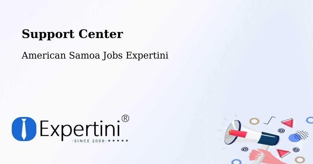 Support Services – American Samoa - American Samoa Jobs Expertini